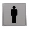 Tabliczka inf.101 WC męski INOX