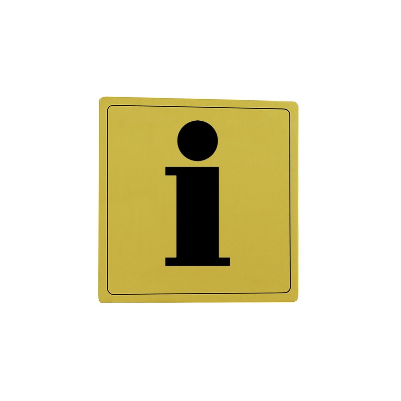 Tabliczka Informacja 14x14cm złota mod.104