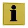 Tabliczka Informacja 14x14cm złota mod.104