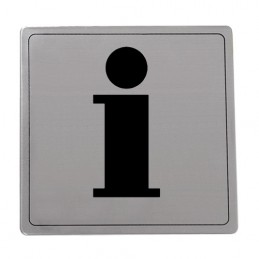 Tabliczka Informacja 14x14cm INOX mod.104
