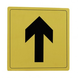 Tabliczka Strzałka 14x14cm złota mod.106