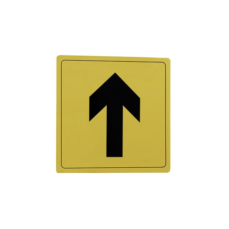 Tabliczka Strzałka 14x14cm złota mod.106