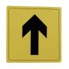 Tabliczka Strzałka 14x14cm złota mod.106
