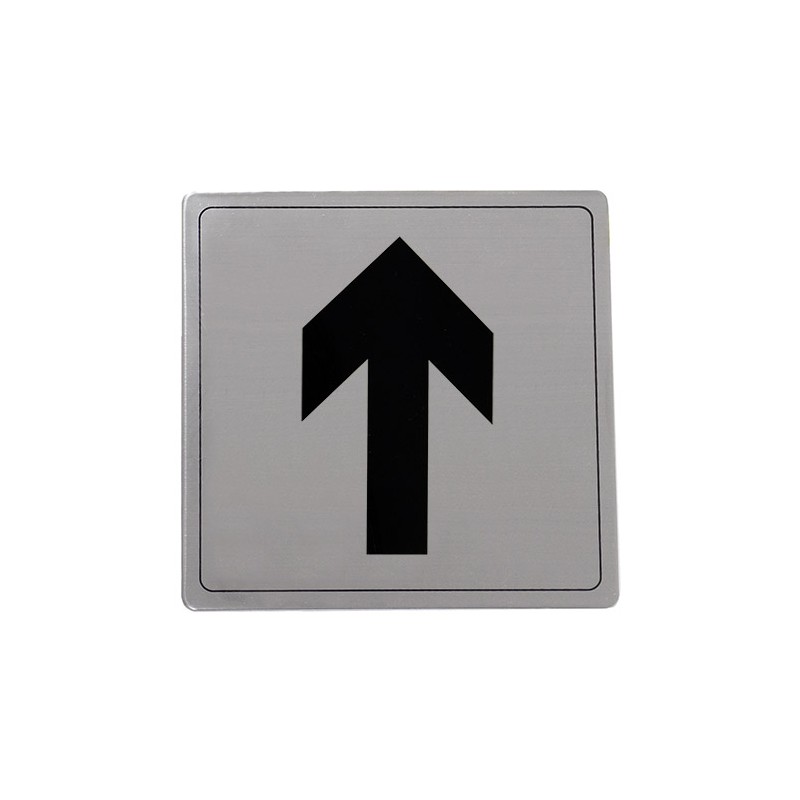 Tabliczka Strzałka 14x14cm INOX mod.106