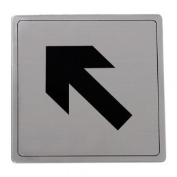 Tabliczka inf.107 Strzałka ukośna INOX