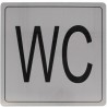 Tabliczka WC Toaleta 14x14cm INOX mod.108