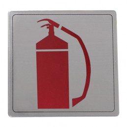 Tabliczka Gaśnica 14x14cm INOX mod.109