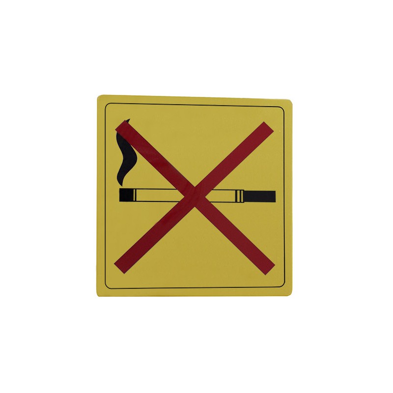 Tabliczka Zakaz palenia 14x14cm złota mod.110