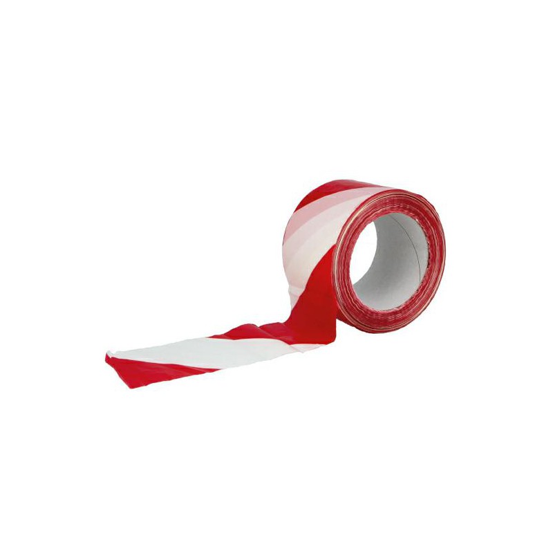 Taśma ostrzegawcza 522 biało czerwona