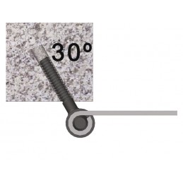 Trzpień zawiasu 8040-90 fi14 wkręca czar