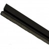 Uszczelniacz drzwiowy 1m czarny ze szczotką przyklejany mod.2