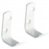 Wieszak ścienny 50x18x42mm biały 2 szt. mod. 10 DISP