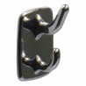 Wieszak przyklejany chromowany plastik 2 haczyki 40x24mm mod.204