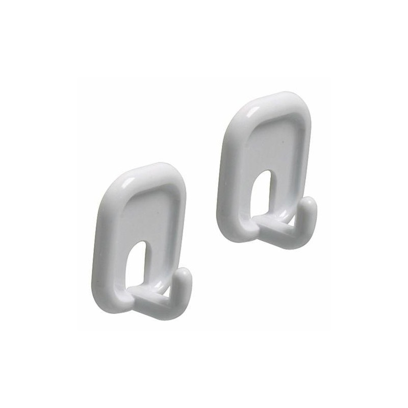 Wieszak 206-45x32x21 plastik.biały 2DIS