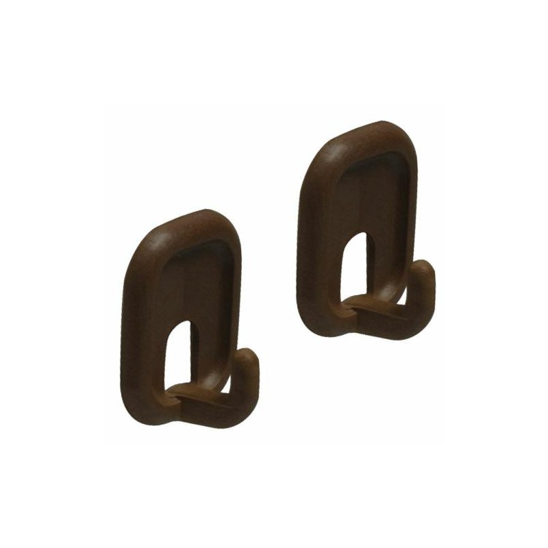 Wieszak 206-45x32x21 plastik.brąz 2DIS