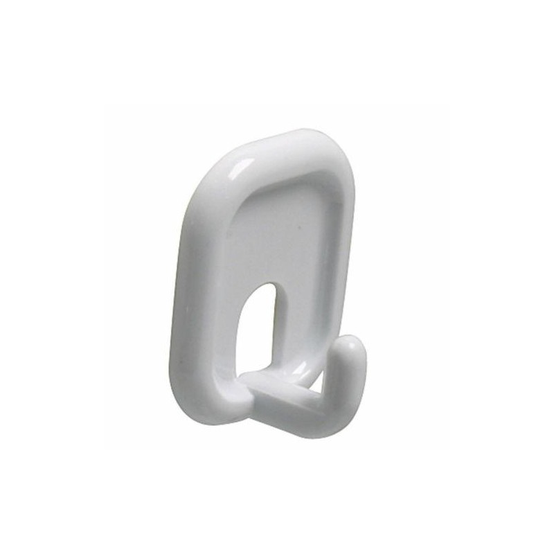 Wieszak 206-45x32x21 plastikowy biały