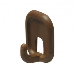 Wieszak 206-45x32x21 plastikowy brąz