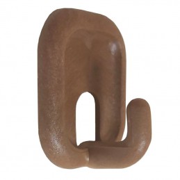 Wieszak 206-45x32x21 plastikowy brąz