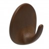 Wieszak przyklejany okrągły 40x21mm brązowy plastik mod.207