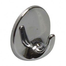Wieszak przyklejany okrągły 40x21mm chrom plastik mod.207