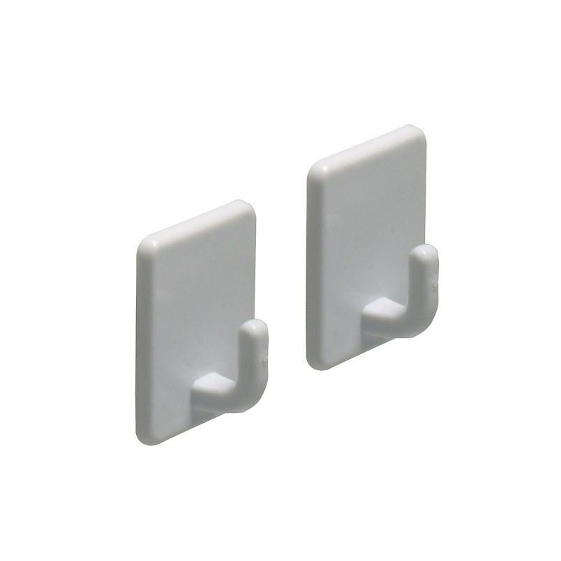 Wieszak 209-48x37x21 plastik biały  2DIS