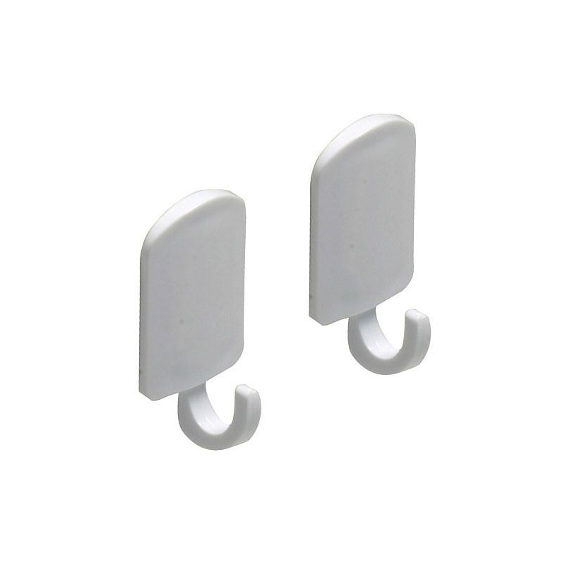 Wieszak 210 40x35 plastik biały 2 DIS