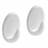 Wieszaki przyklejane 33x54mm białe plastik 2szt. mod.211 DIS