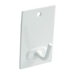 Wieszaki przyklejane/przykręcane 43x26mm stalowe białe 3szt. mod.212 DIS