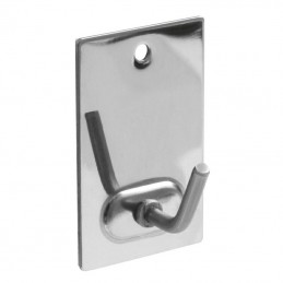 Wieszaki przyklejane/przykręcane 43x26mm stalowe chrom 3szt. mod.212 DIS