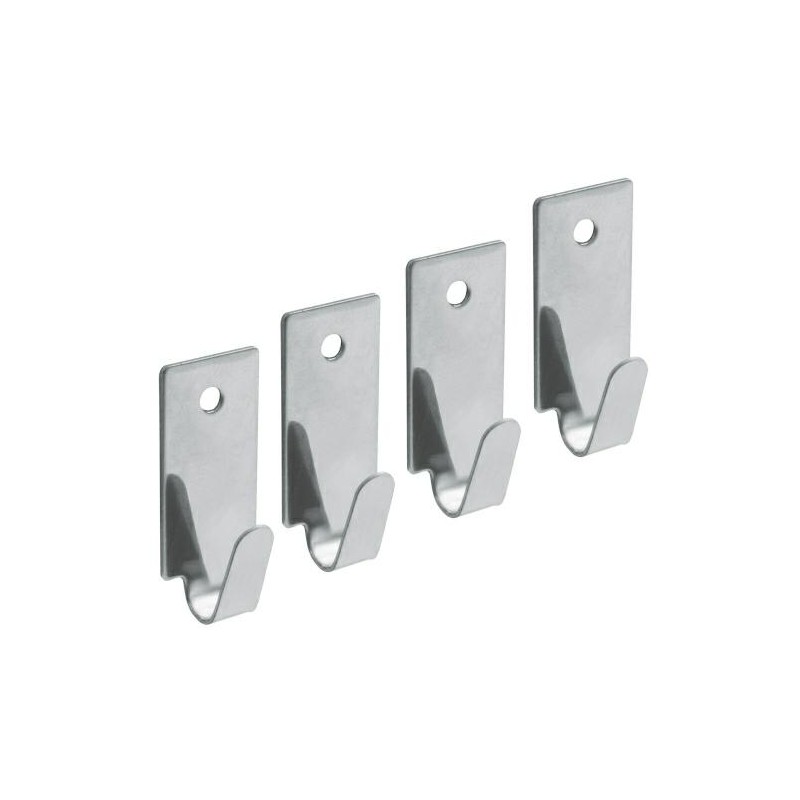 Wieszaki przyklejane/przykręcane 15x35mm INOX 4szt. mod.213 DIS