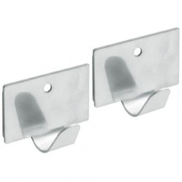 Wieszaki pojedyncze przyklejane/przykręcane INOX 40x30mm 2szt. mod.214 DIS