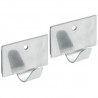 Wieszaki pojedyncze przyklejane/przykręcane INOX 40x30mm 2szt. mod.214 DIS