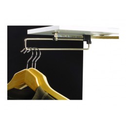 Wieszak do szaf wysuwany dł.350mm chromowany mod.12