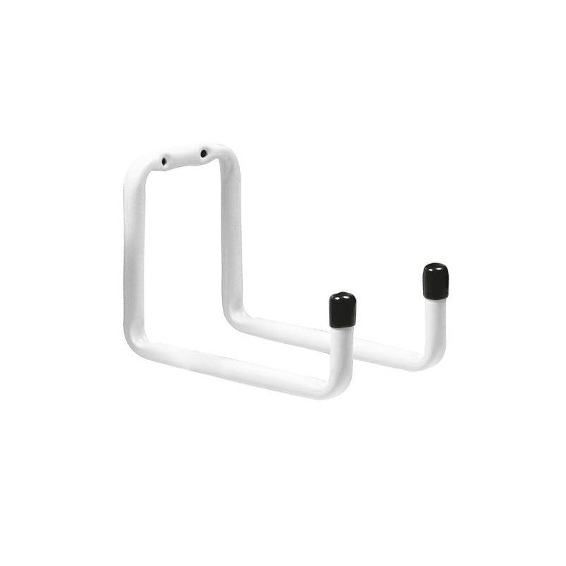 Hak podwójny Wieszak garażowy 175mm biały mod.757