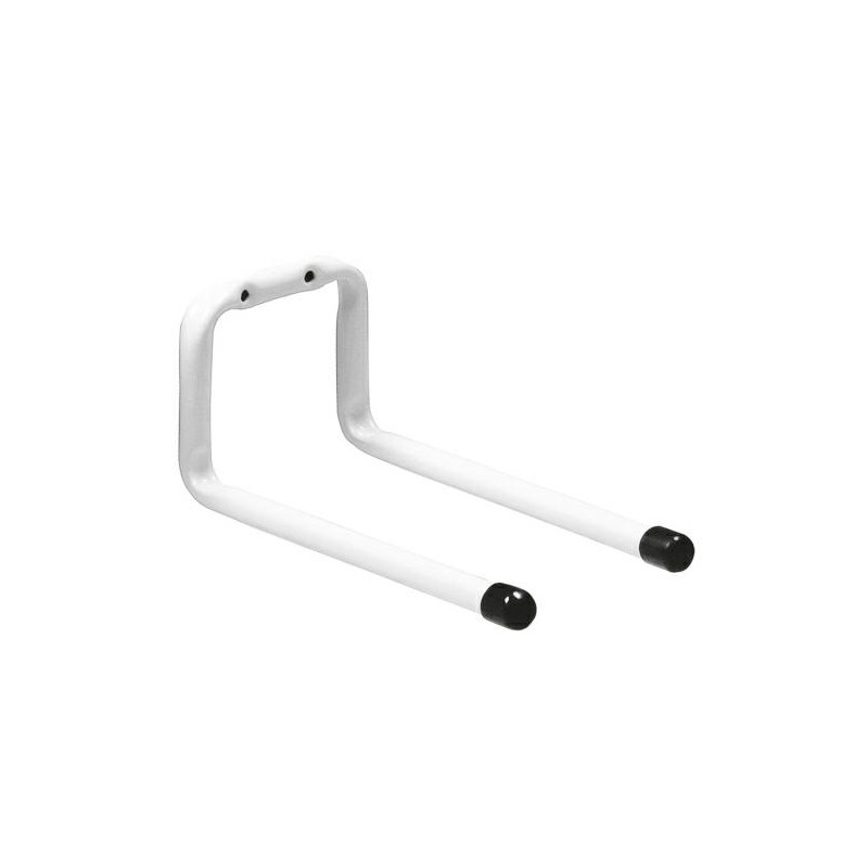 Wieszak garażowy hak podwójny 190mm biały mod.758