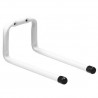 Wieszak garażowy hak podwójny 190mm biały mod.758