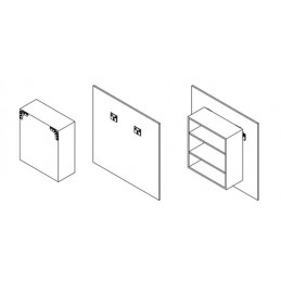 Wieszak meblowy regul. 6-cynkow box