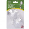 Wieszaki na przyssawkę 45mm transparentne 2szt. mod.215 DIS