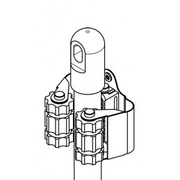 Wieszak uchwyt na szczotkę pojedynczy na wcisk inox mod. 760 DIS