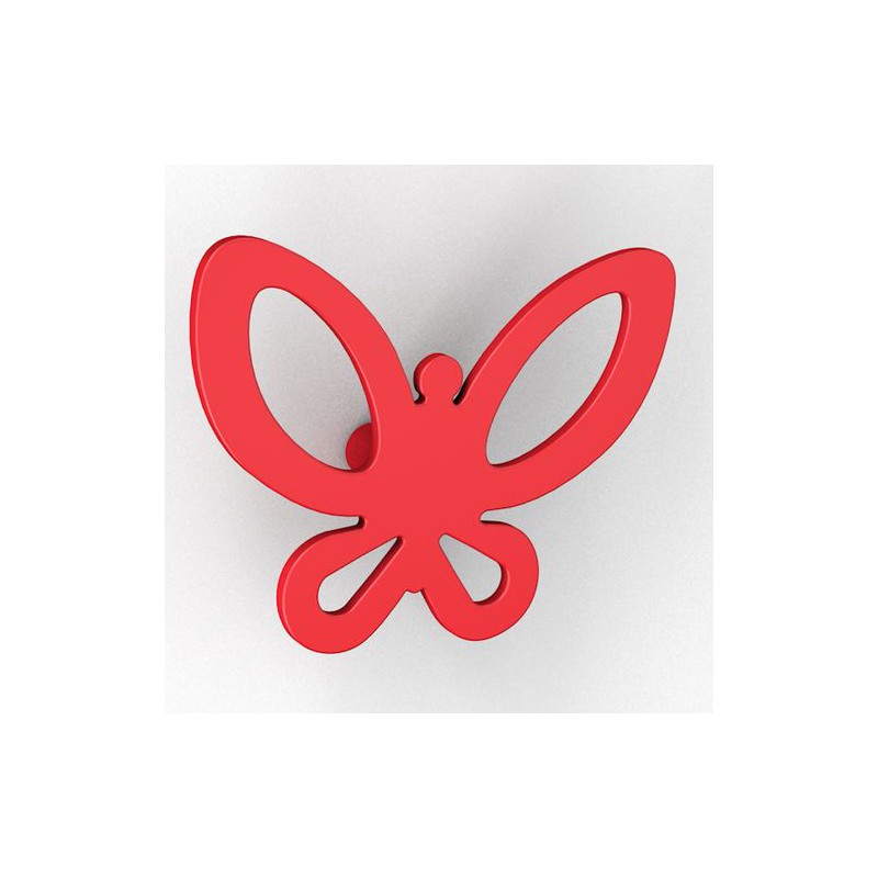 Wieszak PAPILLON czerwony 544