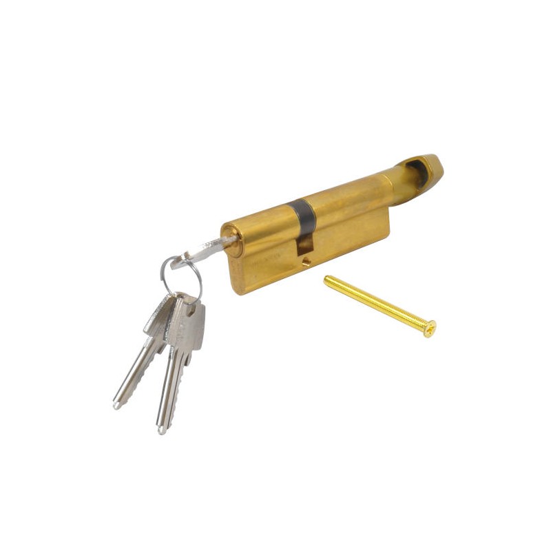 Wkładka z gałką do drzwi 90mm G55/35 mosiądzowana mod. 2030 TE6/KT1