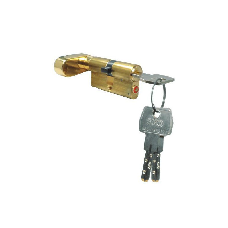 Wkładka z gałką do drzwi 60mm G30/30 mosiężna zabierak 13mm mod. OPERA