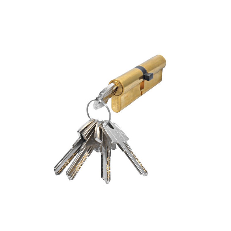 Wkładka drzwiowa 90mm 45/45 mosiądzowana mod. T-60 TESA