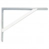 Wspornik półki wzmocniony stal biały 250x200mm mod. 9