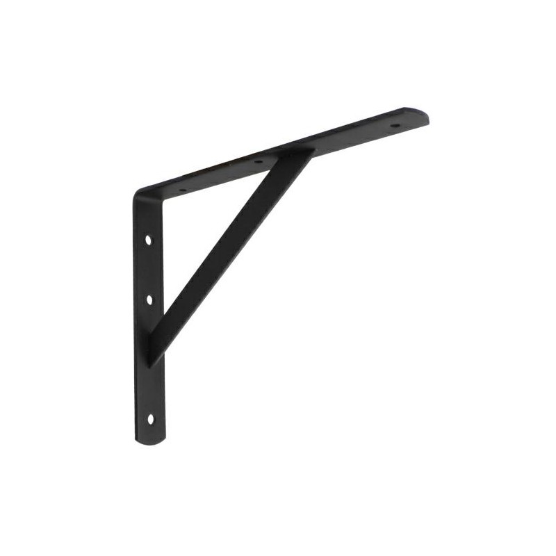 Wspornik półki wzmocniony stal czarny 250x200mm mod. 9