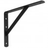 Wspornik półki wzmocniony stal czarny 250x200mm mod. 9