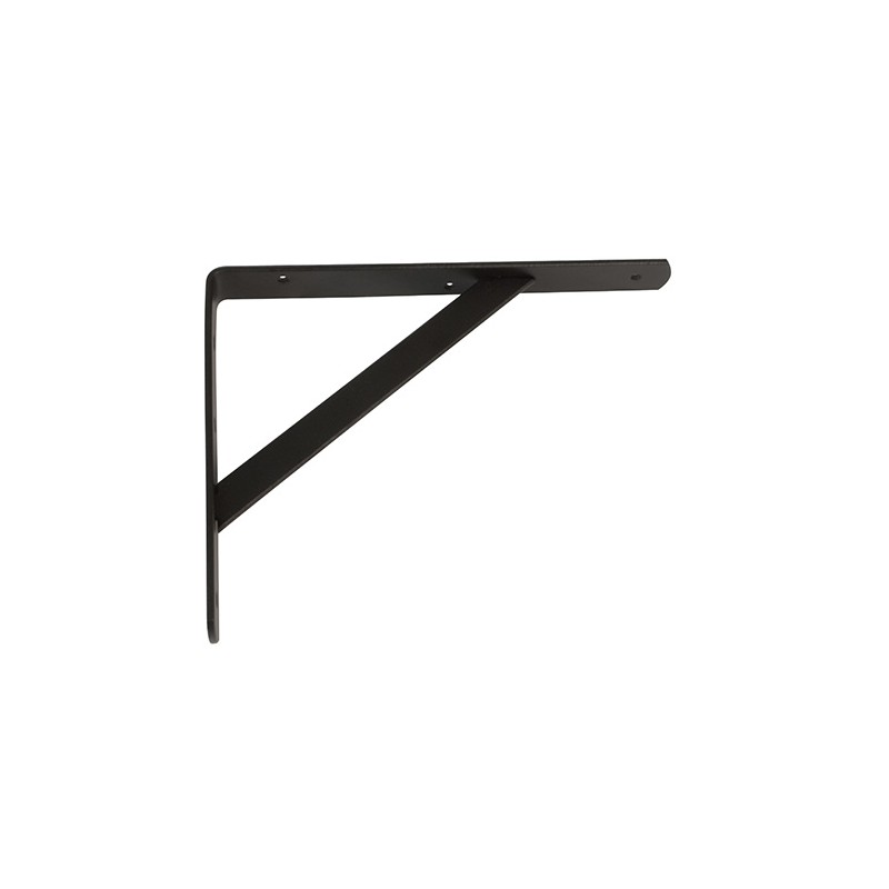 Wspornik półki wzmocniony stal czarny 300x225mm mod. 9