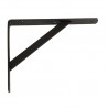 Wspornik półki wzmocniony stal czarny 300x225mm mod. 9
