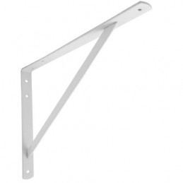 Wspornik półki wzmocniony stal biały 500x325mm mod. 9