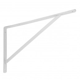 Wspornik półki wzmocniony stal biały 500x325mm mod. 9